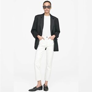 Anine Bing Sonya Straight Leg Jean Off White 29